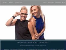 Tablet Screenshot of highgravityphotography.com